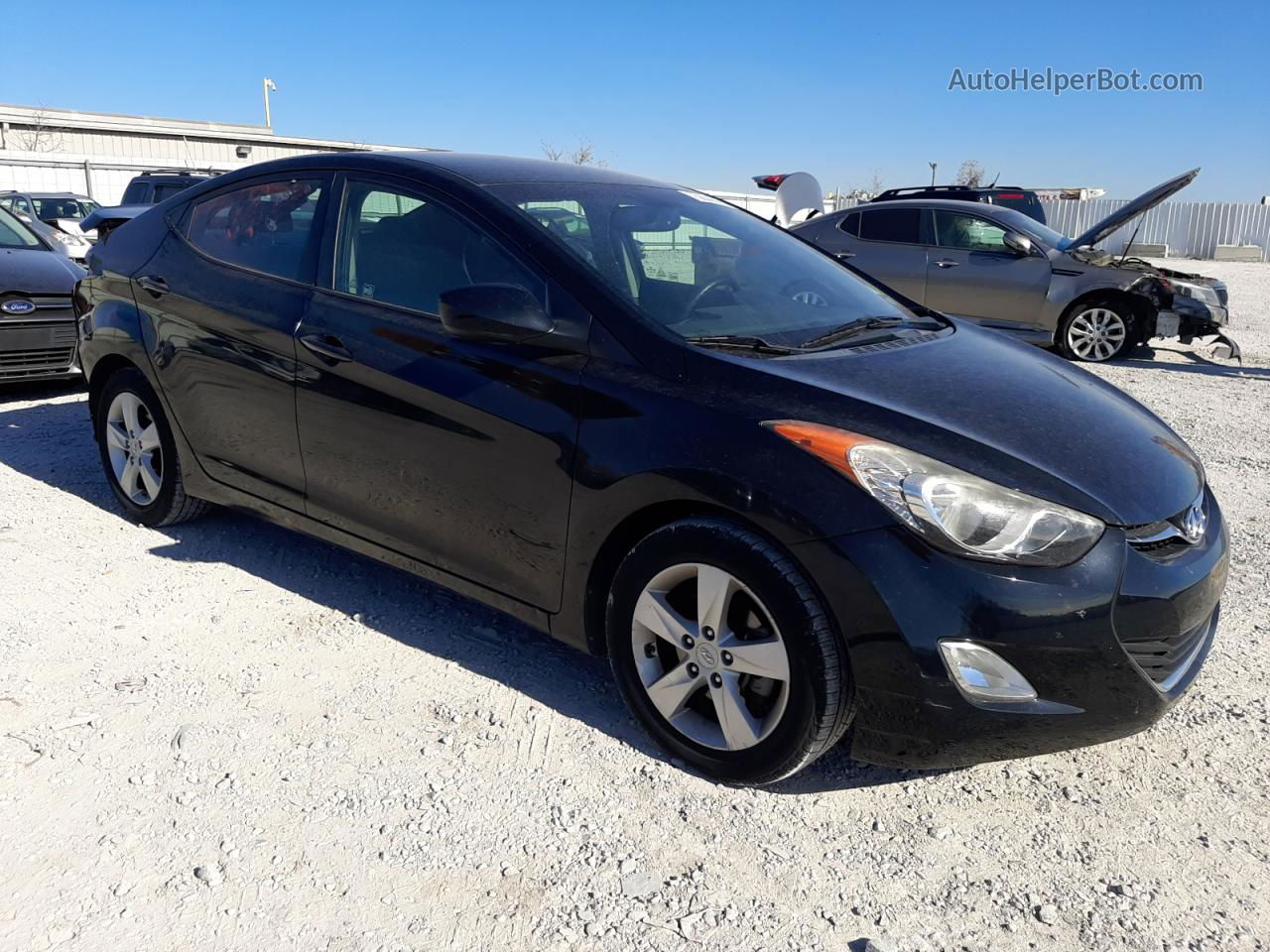 2013 Hyundai Elantra Gls Черный vin: KMHDH4AE2DU534963