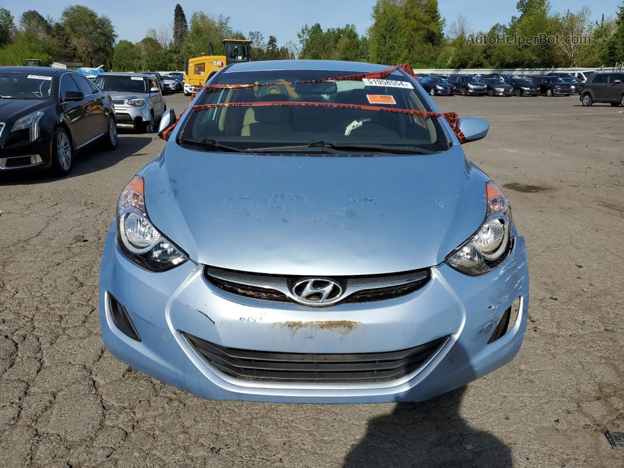 2013 Hyundai Elantra Gls Blue vin: KMHDH4AE2DU539256