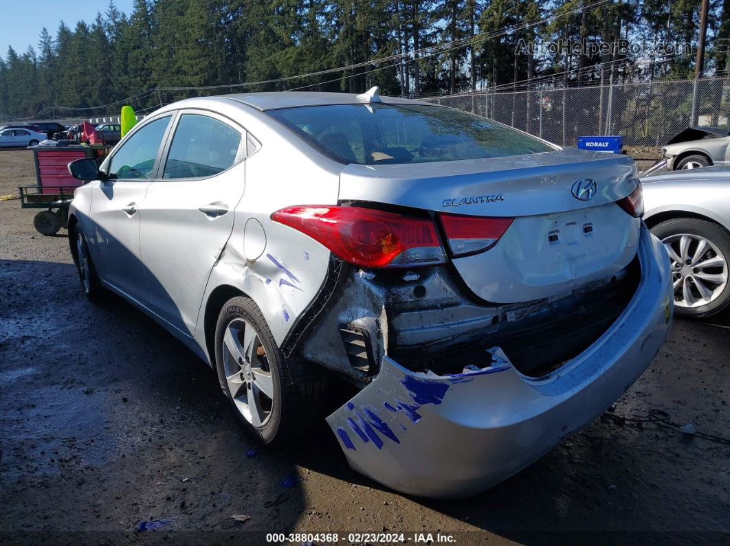 2013 Hyundai Elantra Gls Silver vin: KMHDH4AE2DU545199