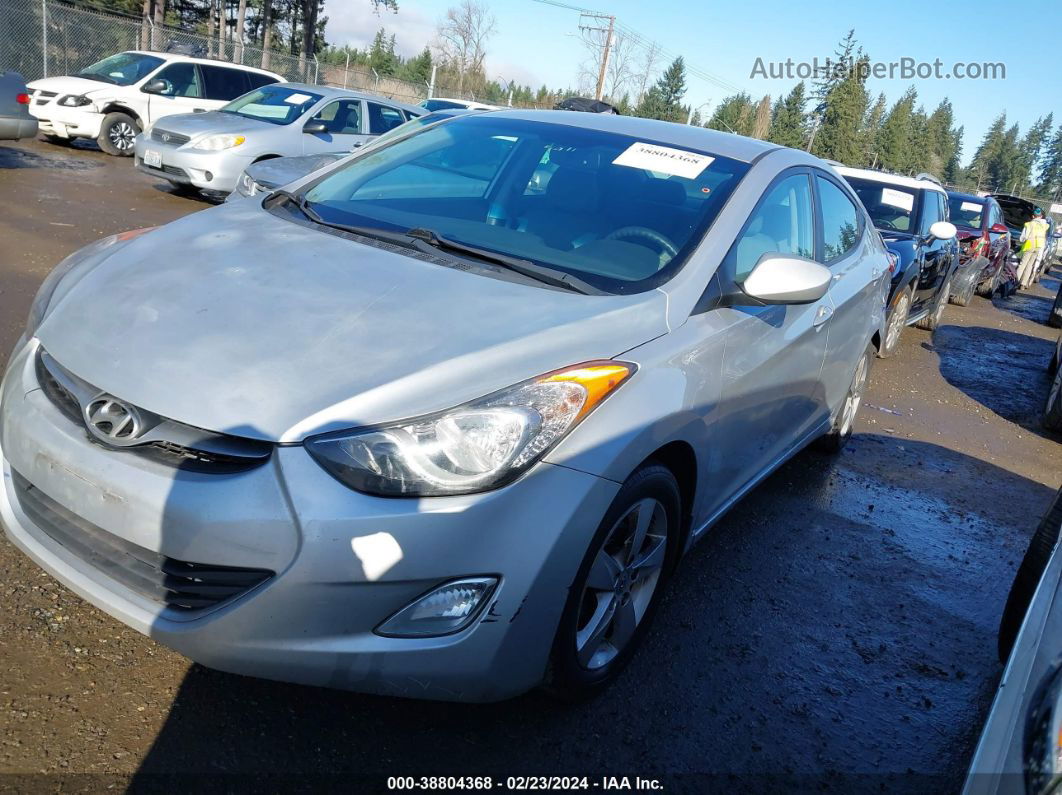 2013 Hyundai Elantra Gls Silver vin: KMHDH4AE2DU545199