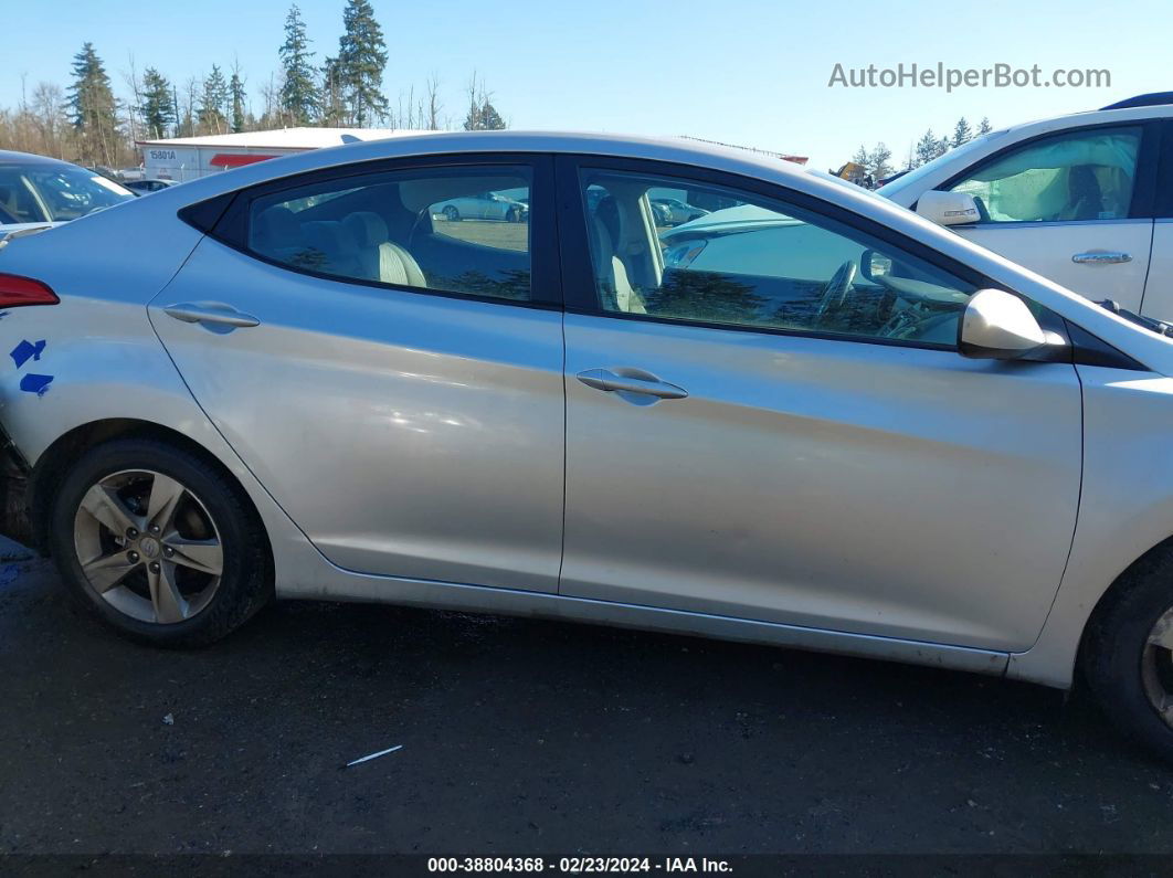 2013 Hyundai Elantra Gls Silver vin: KMHDH4AE2DU545199