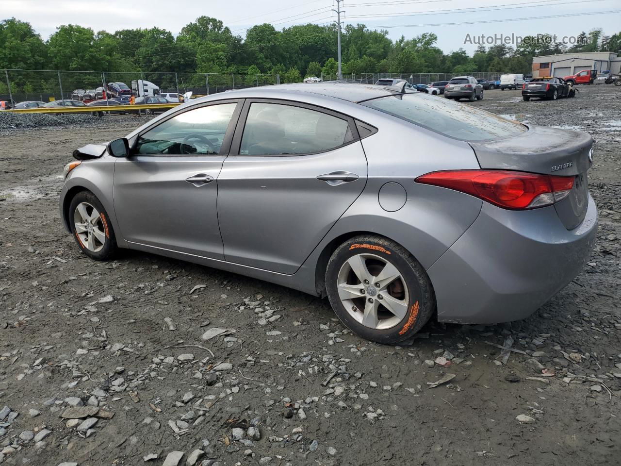 2013 Hyundai Elantra Gls Silver vin: KMHDH4AE2DU717389