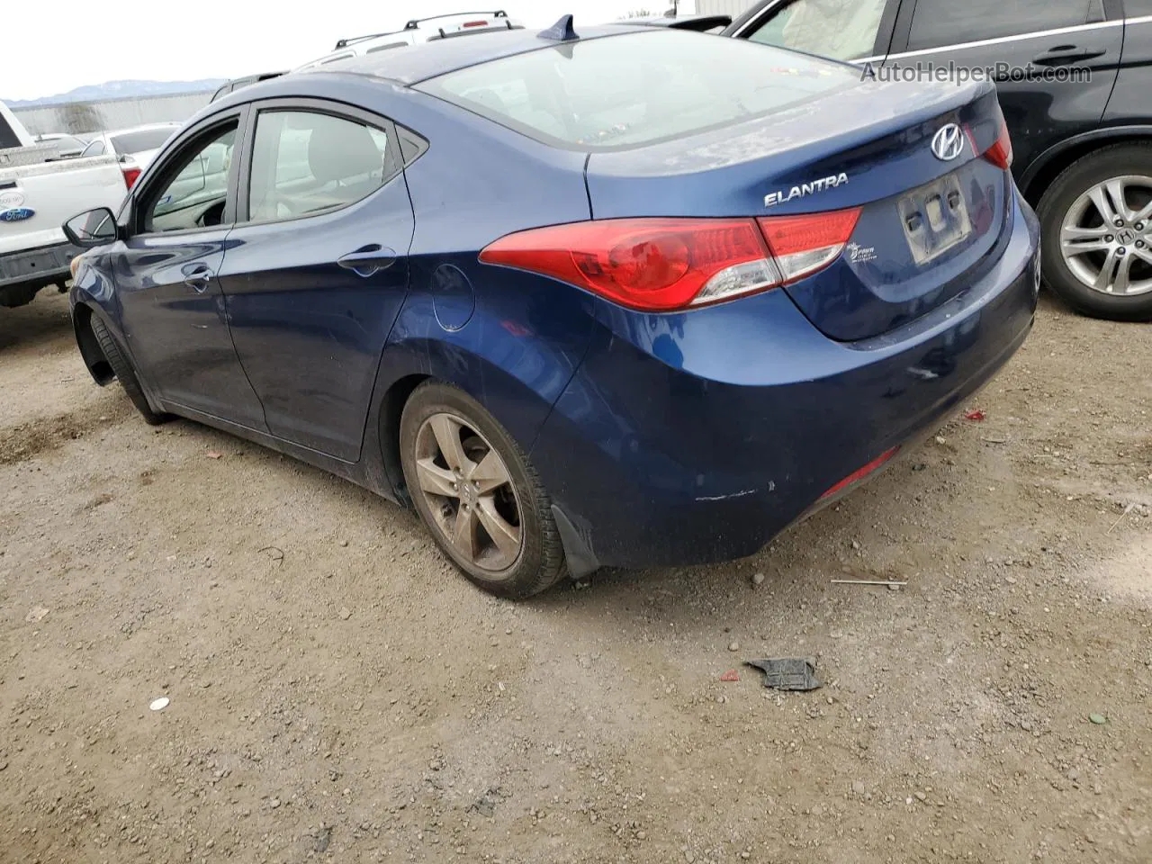 2013 Hyundai Elantra Gls Blue vin: KMHDH4AE2DU728327