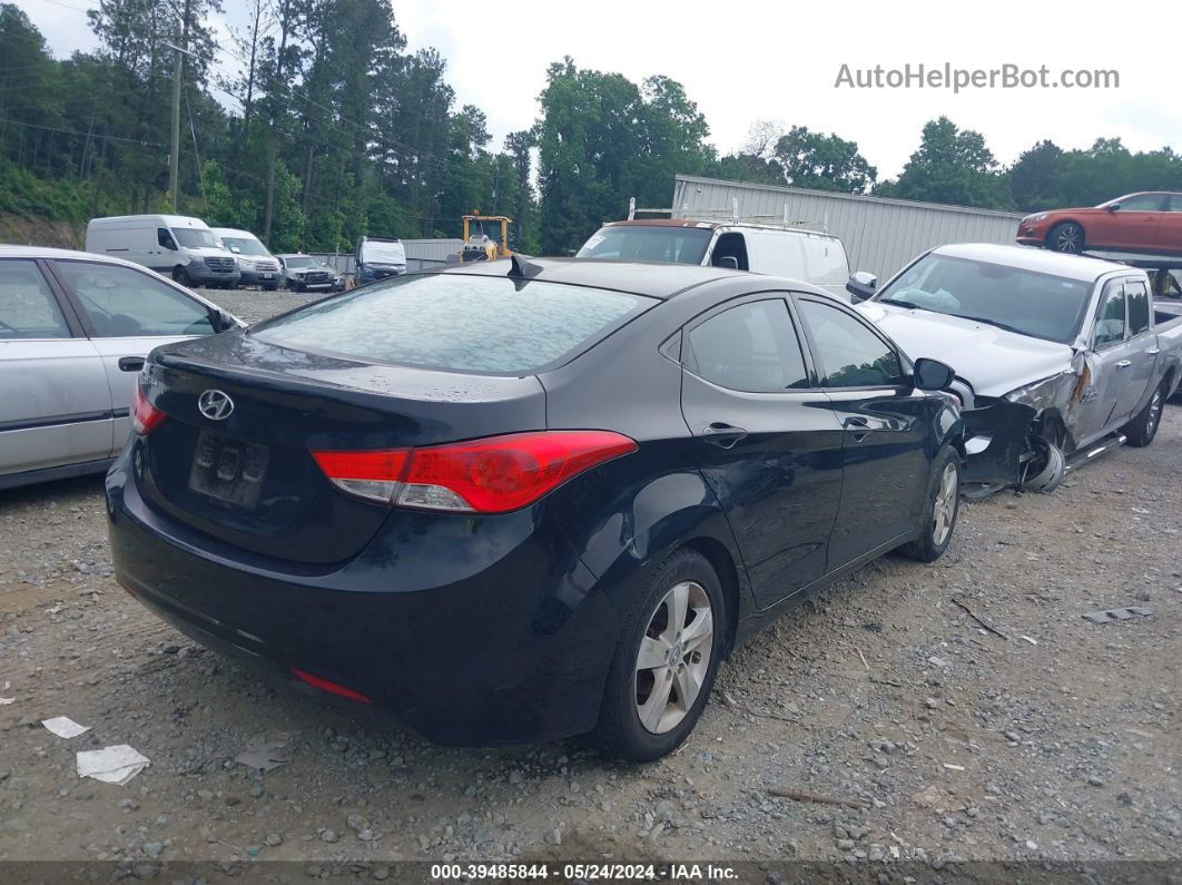 2013 Hyundai Elantra Gls Black vin: KMHDH4AE2DU845048