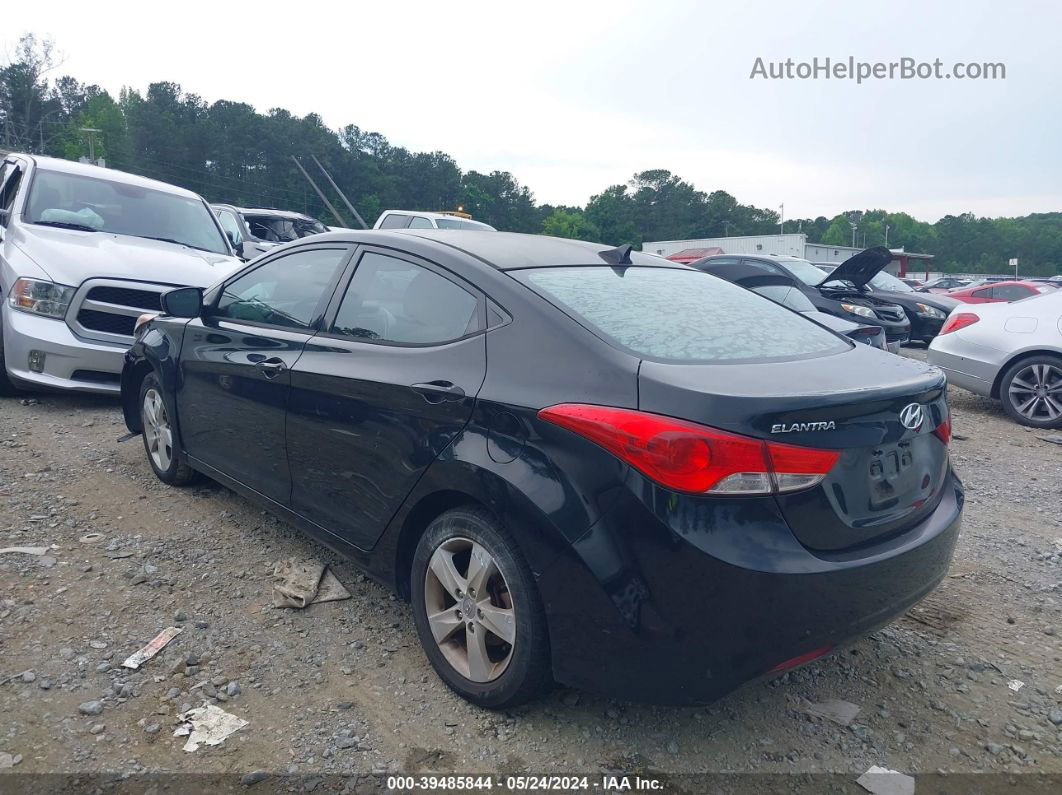 2013 Hyundai Elantra Gls Black vin: KMHDH4AE2DU845048