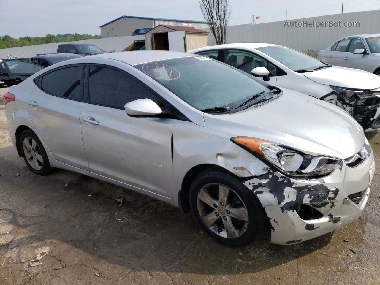 2013 Hyundai Elantra Gls Серый vin: KMHDH4AE2DU983432