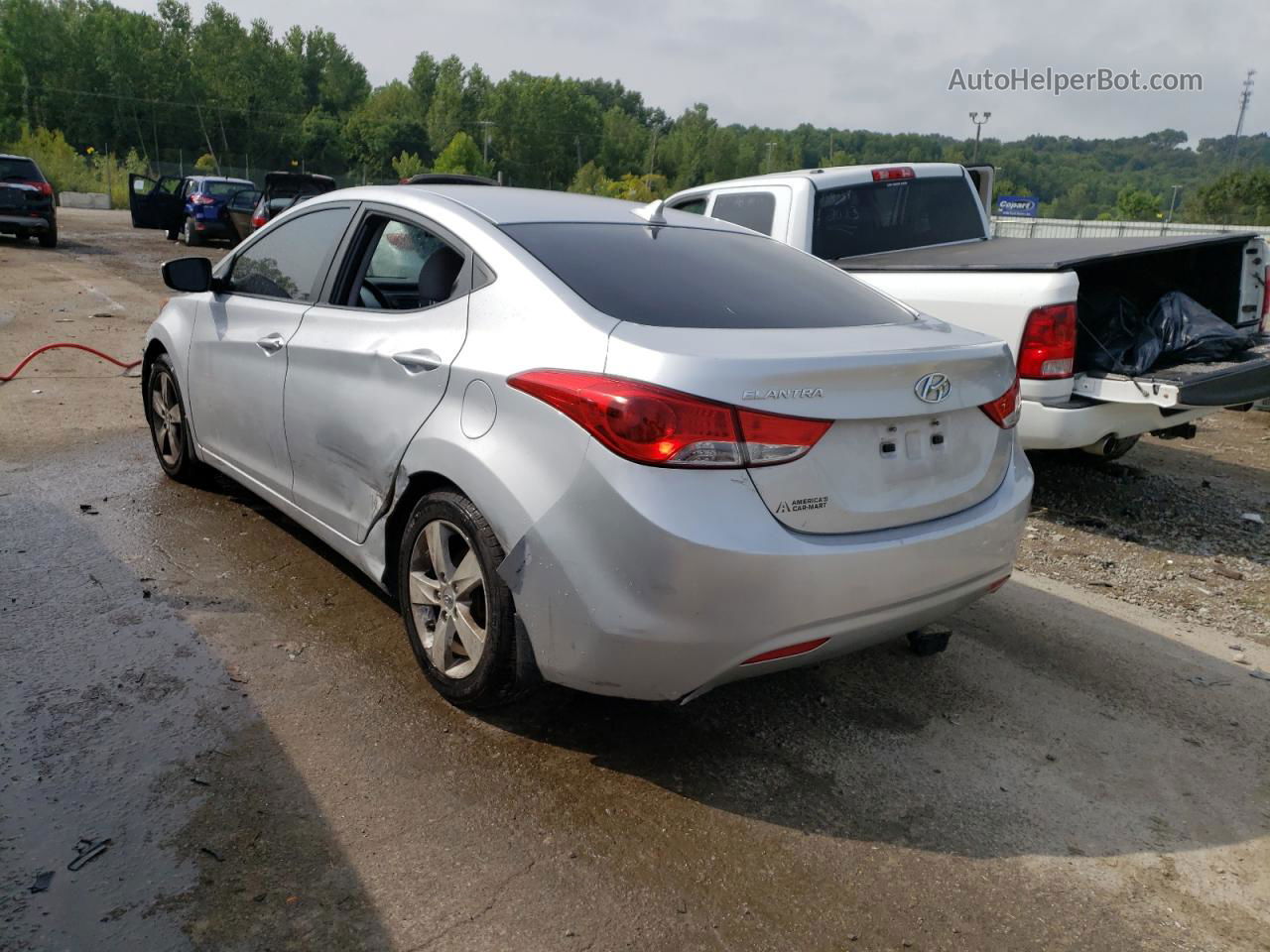 2013 Hyundai Elantra Gls Серый vin: KMHDH4AE2DU983432