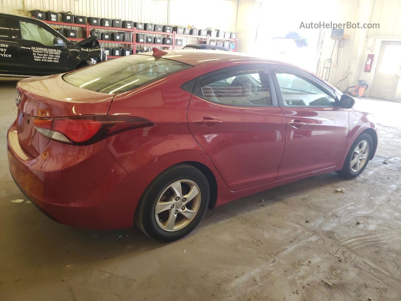 2014 Hyundai Elantra Se Red vin: KMHDH4AE2EU065911