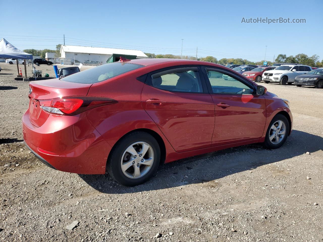 2014 Hyundai Elantra Se Red vin: KMHDH4AE2EU065911