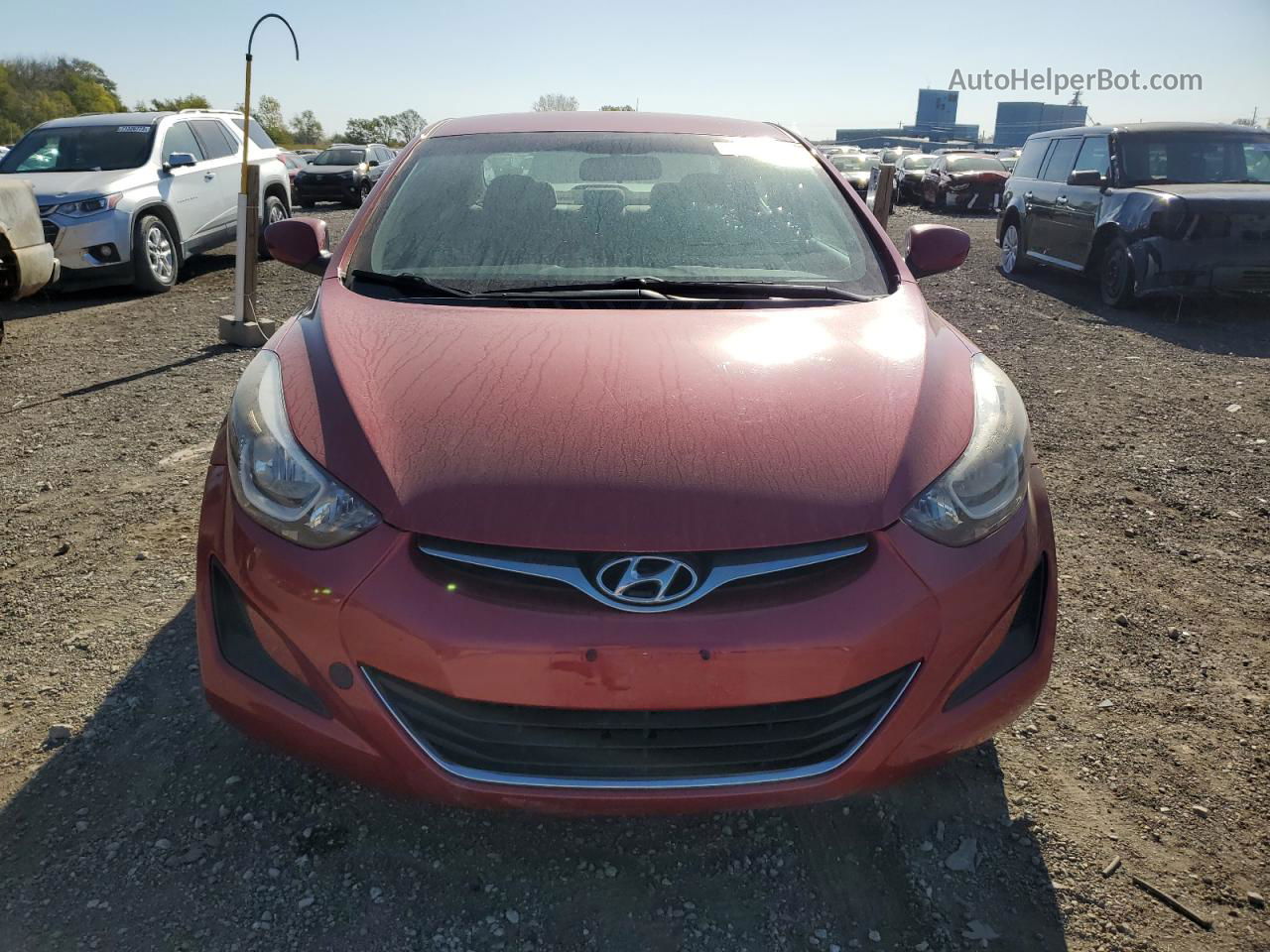 2014 Hyundai Elantra Se Red vin: KMHDH4AE2EU065911