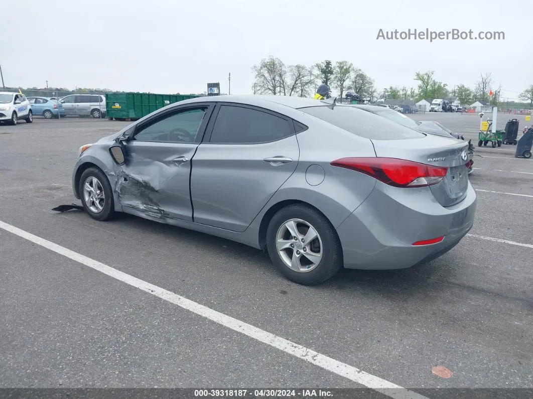 2014 Hyundai Elantra Se Gray vin: KMHDH4AE2EU089996