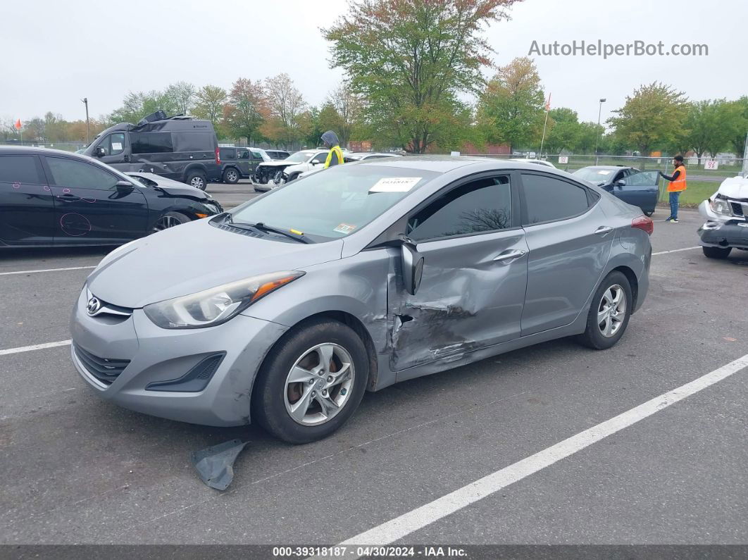 2014 Hyundai Elantra Se Gray vin: KMHDH4AE2EU089996