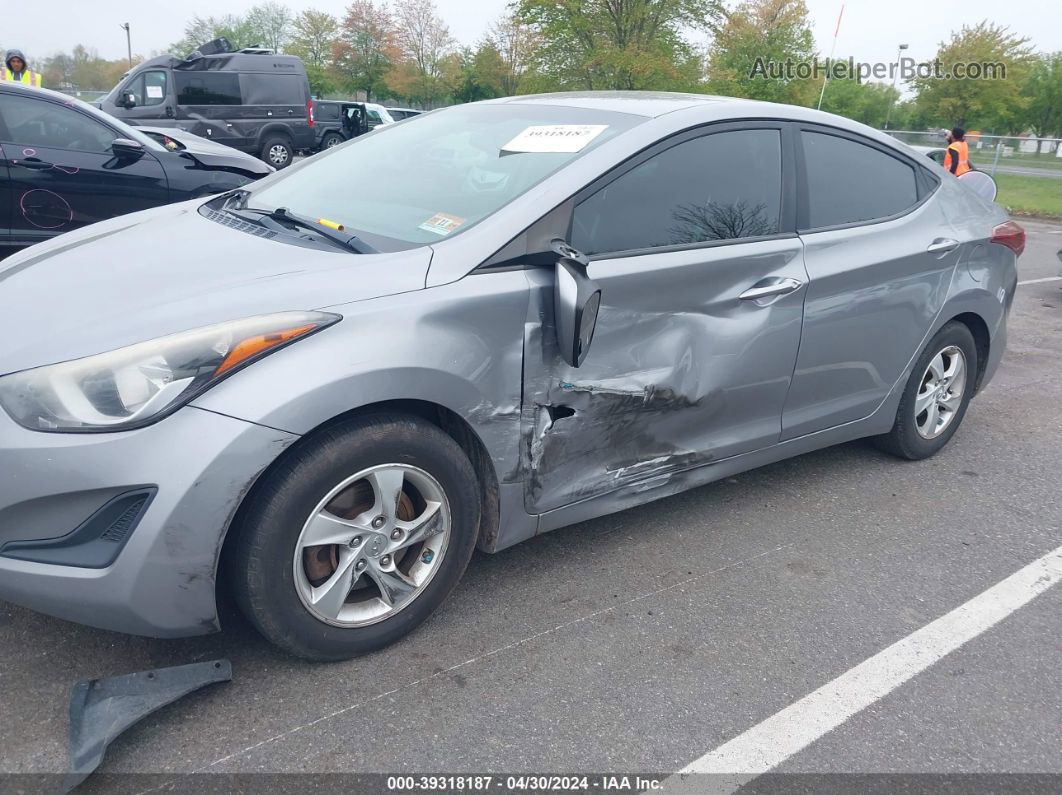 2014 Hyundai Elantra Se Gray vin: KMHDH4AE2EU089996