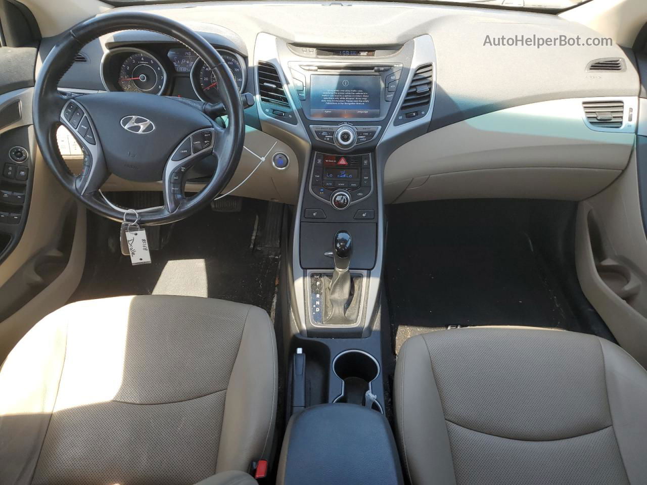 2014 Hyundai Elantra Se Blue vin: KMHDH4AE2EU093885