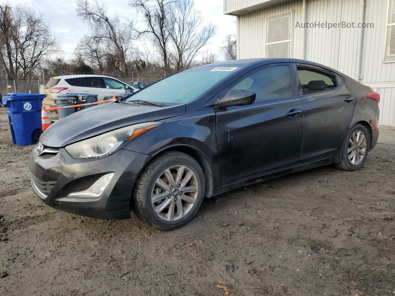 2014 Hyundai Elantra Se Blue vin: KMHDH4AE2EU100527