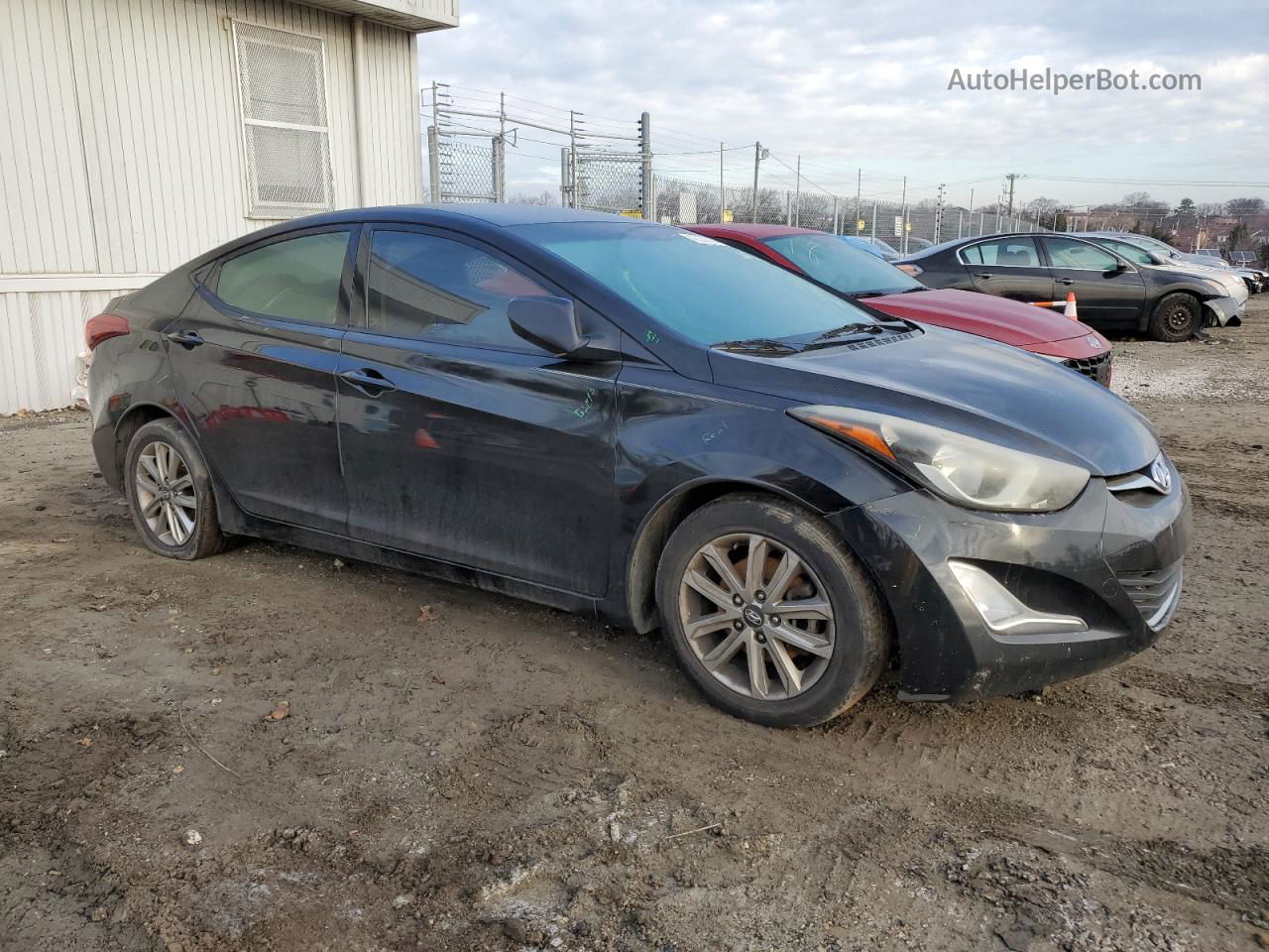 2014 Hyundai Elantra Se Blue vin: KMHDH4AE2EU100527