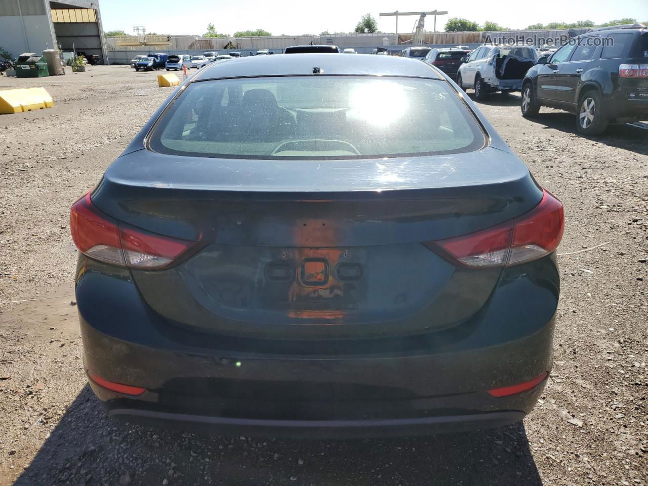 2014 Hyundai Elantra Se Черный vin: KMHDH4AE2EU104738