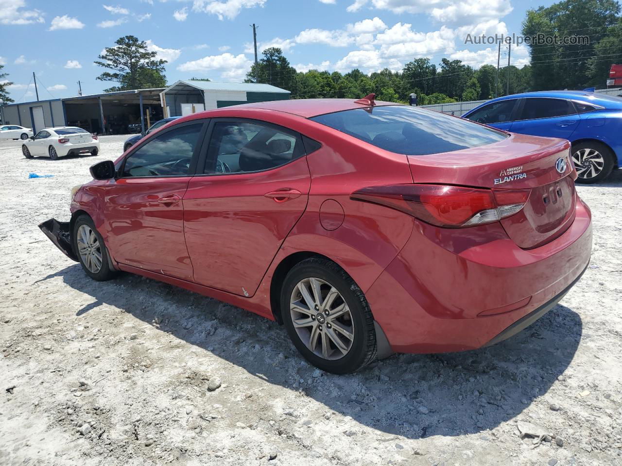 2014 Hyundai Elantra Se Красный vin: KMHDH4AE2EU118476