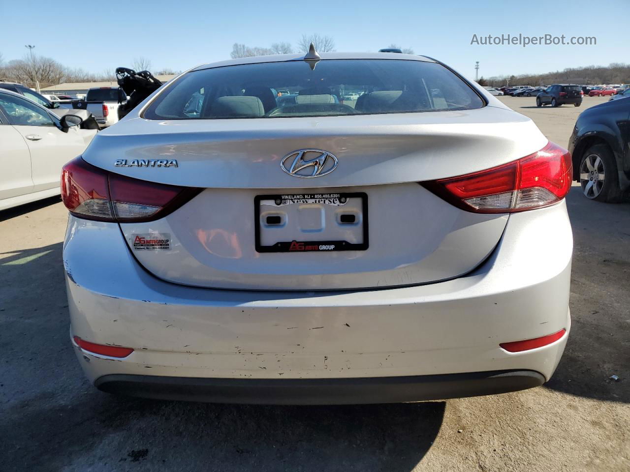 2014 Hyundai Elantra Se Silver vin: KMHDH4AE2EU191413