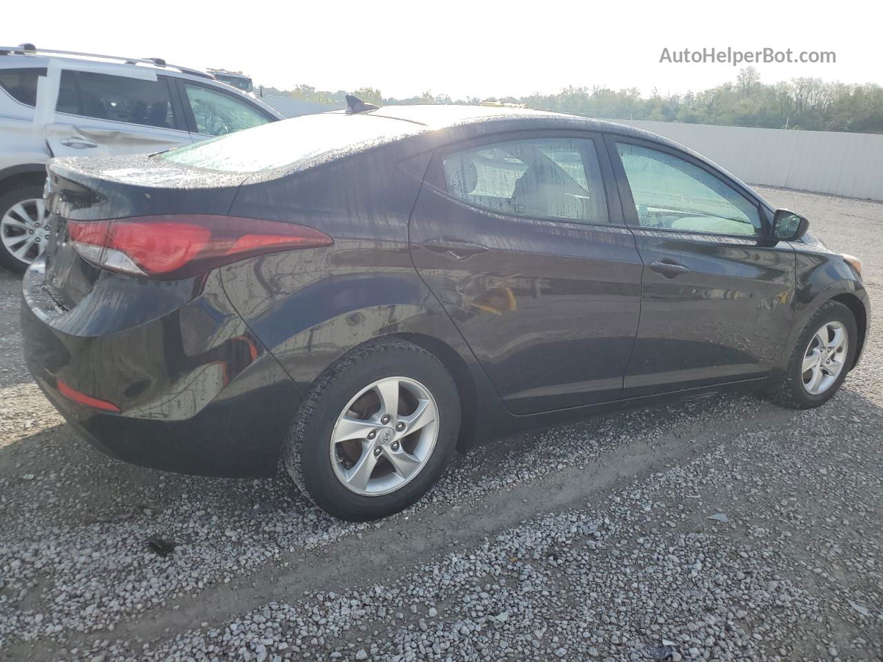 2014 Hyundai Elantra Se Черный vin: KMHDH4AE2EU218710