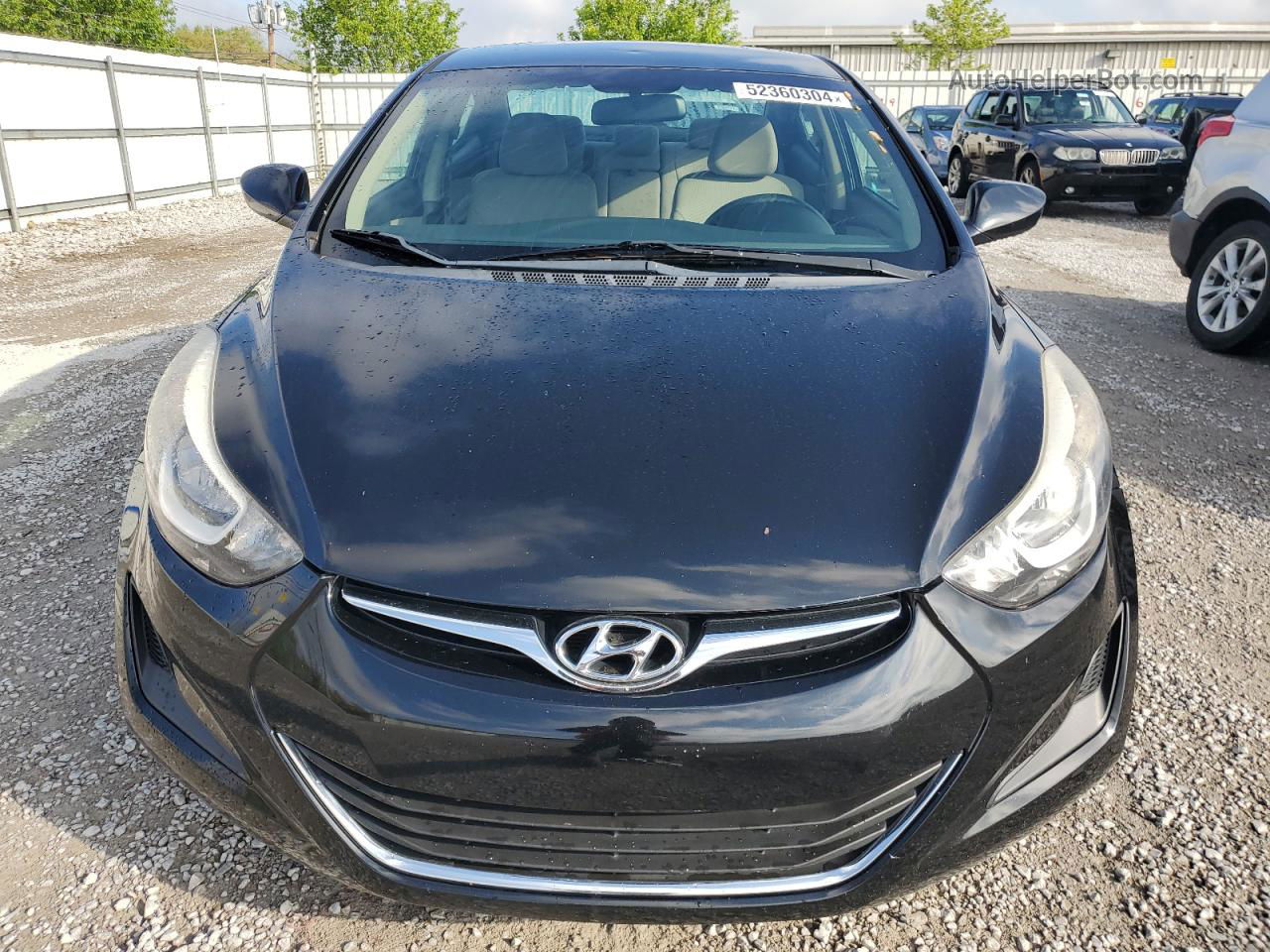 2014 Hyundai Elantra Se Черный vin: KMHDH4AE2EU218710