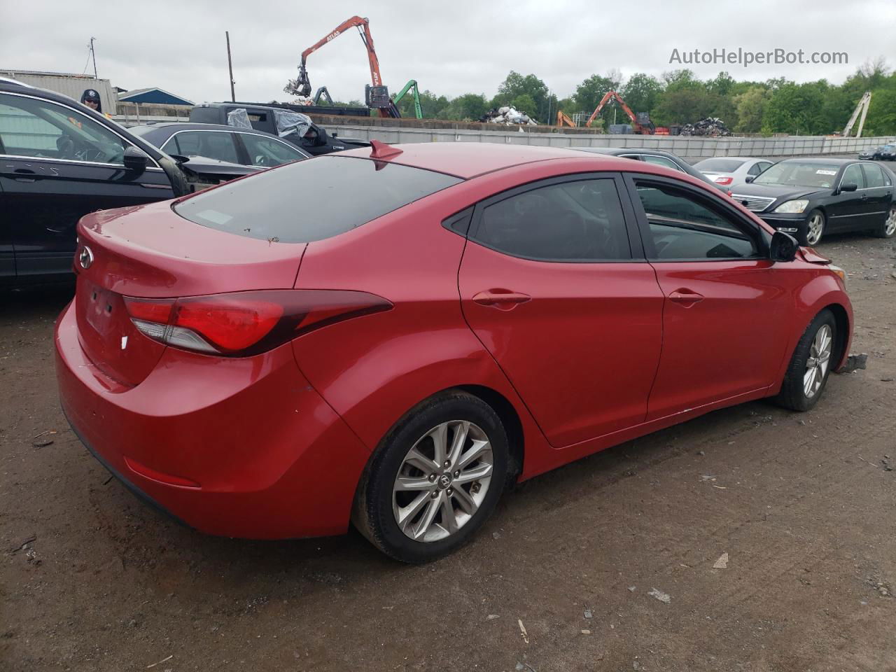 2015 Hyundai Elantra Se Red vin: KMHDH4AE2FU251031