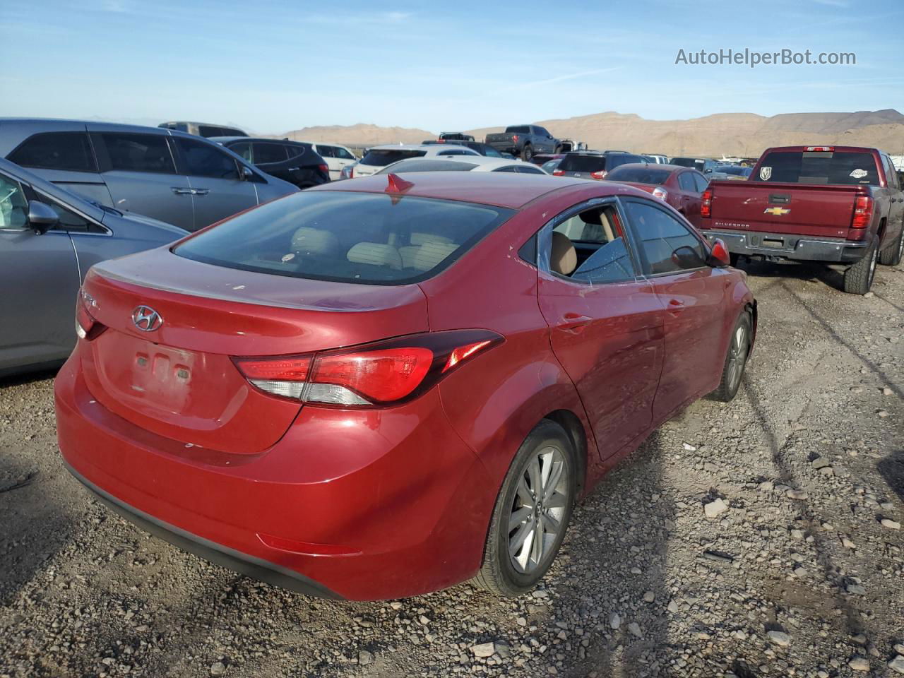 2015 Hyundai Elantra Se Красный vin: KMHDH4AE2FU381357