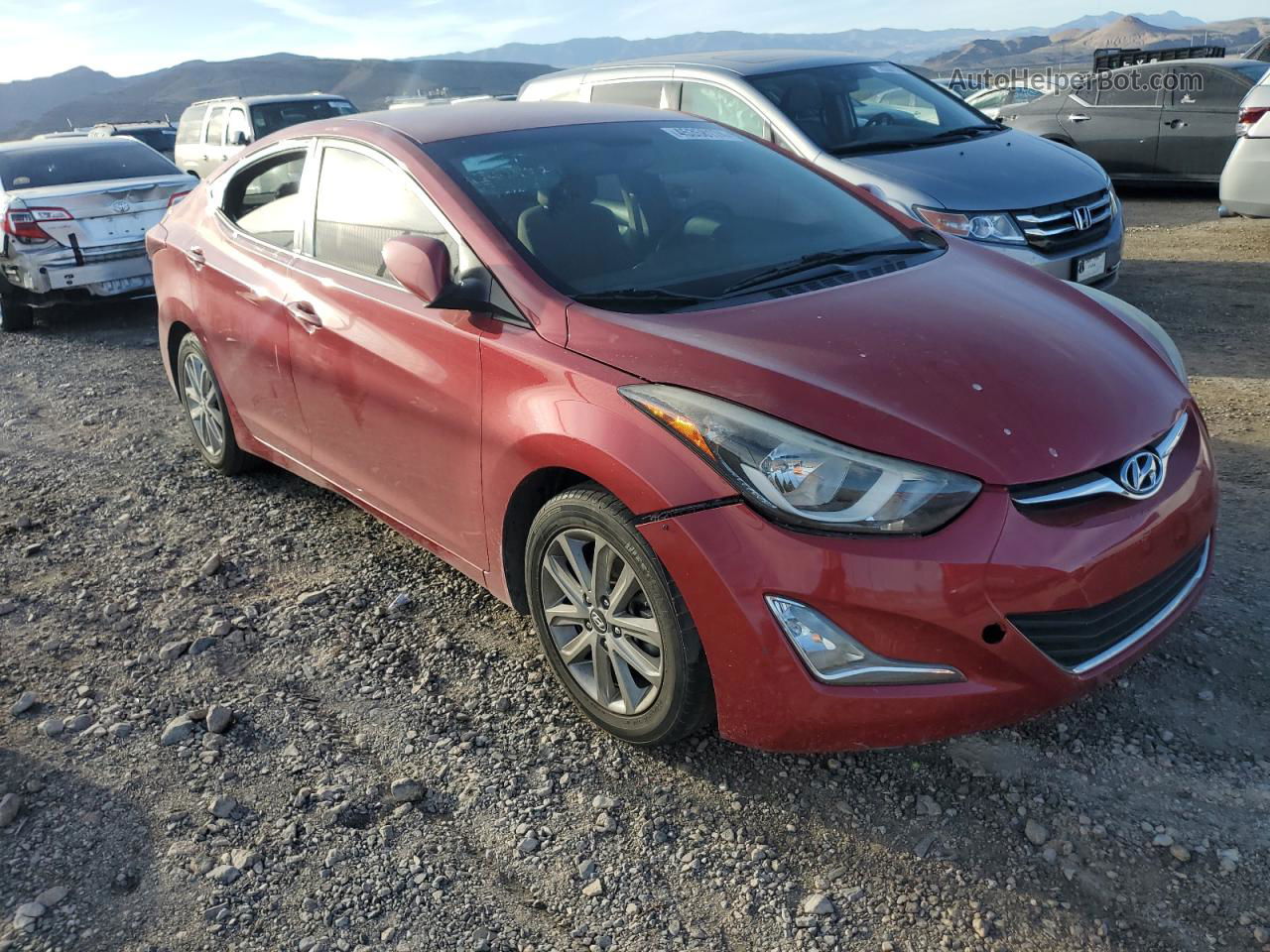 2015 Hyundai Elantra Se Красный vin: KMHDH4AE2FU381357