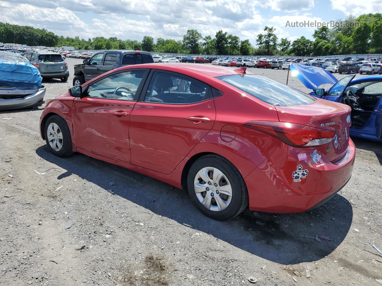 2016 Hyundai Elantra Se Red vin: KMHDH4AE2GU500879