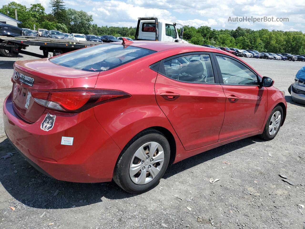 2016 Hyundai Elantra Se Red vin: KMHDH4AE2GU500879