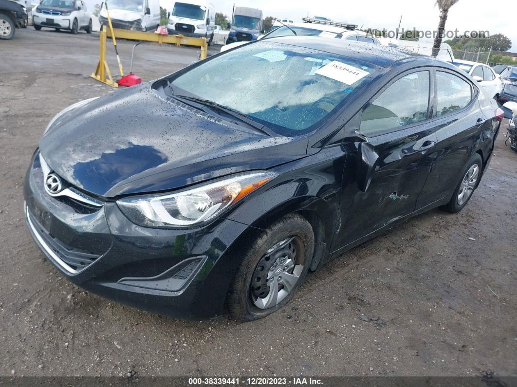 2016 Hyundai Elantra Se Black vin: KMHDH4AE2GU530027