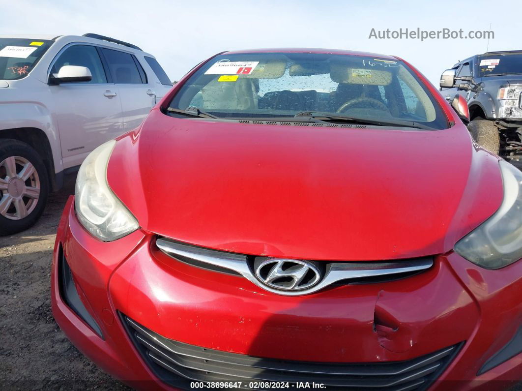 2016 Hyundai Elantra Se Красный vin: KMHDH4AE2GU531632