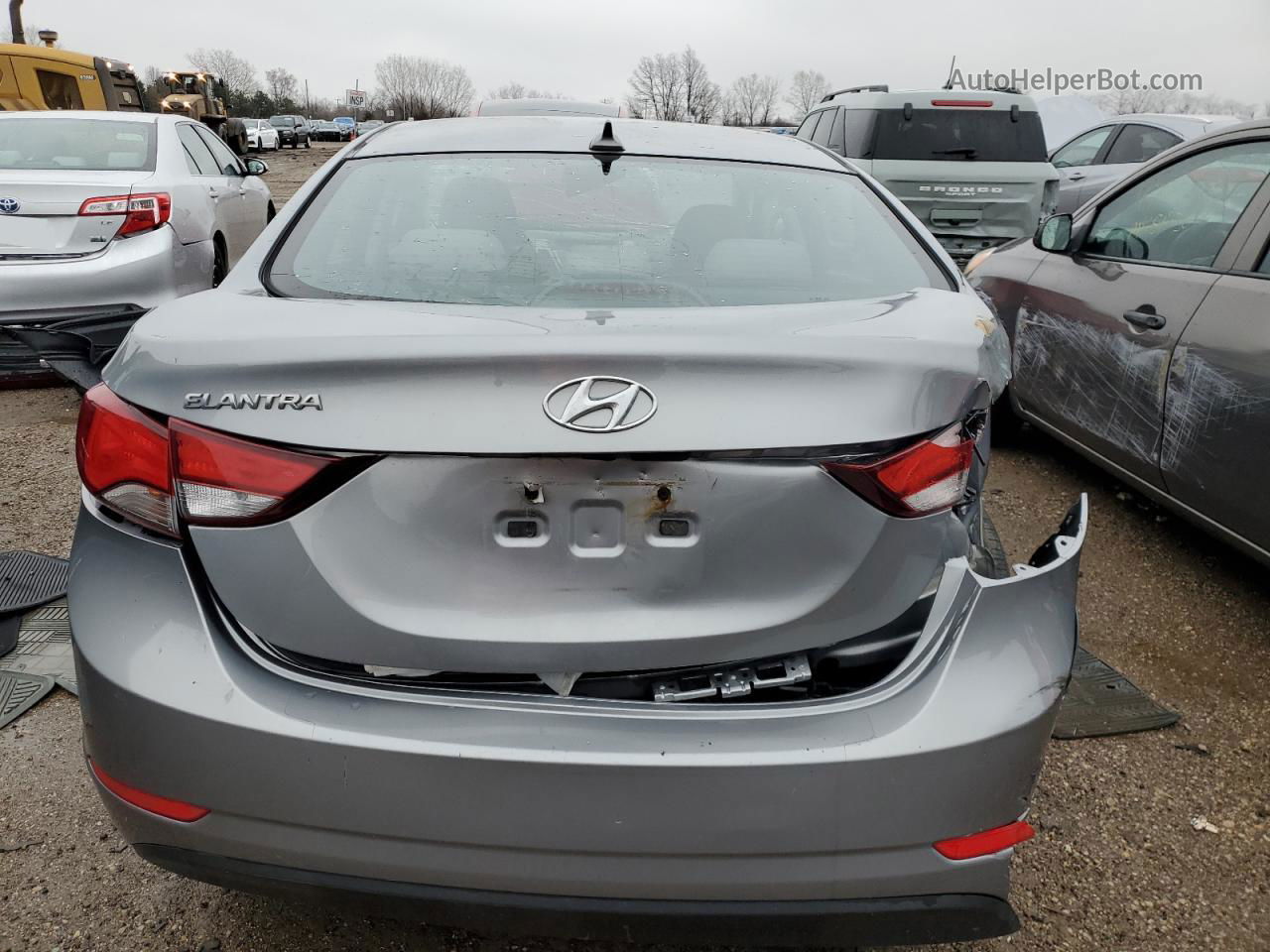 2016 Hyundai Elantra Se Gray vin: KMHDH4AE2GU532327