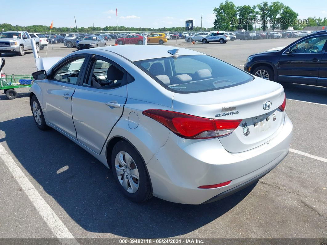 2016 Hyundai Elantra Se Серебряный vin: KMHDH4AE2GU552447