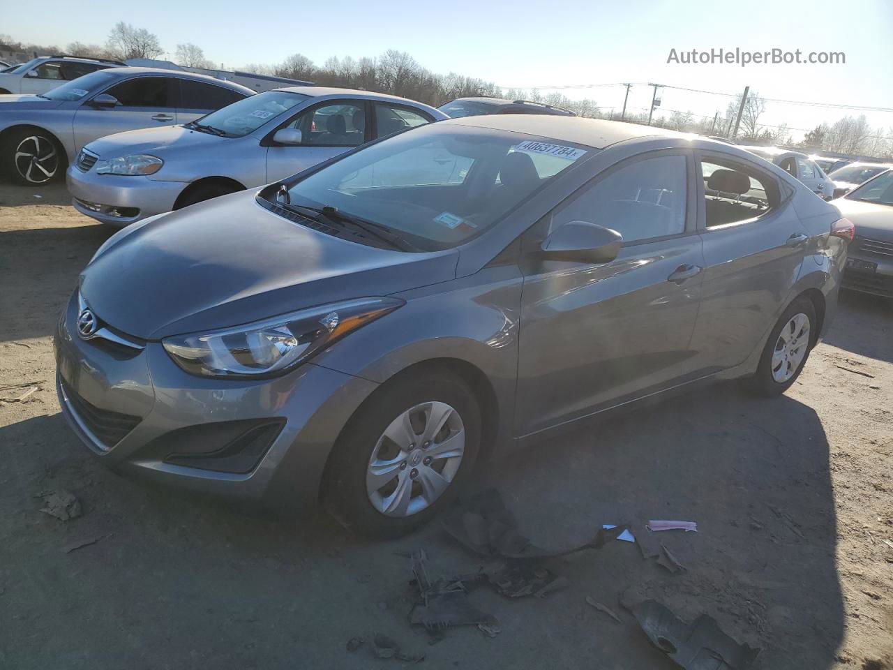 2016 Hyundai Elantra Se Серый vin: KMHDH4AE2GU568566