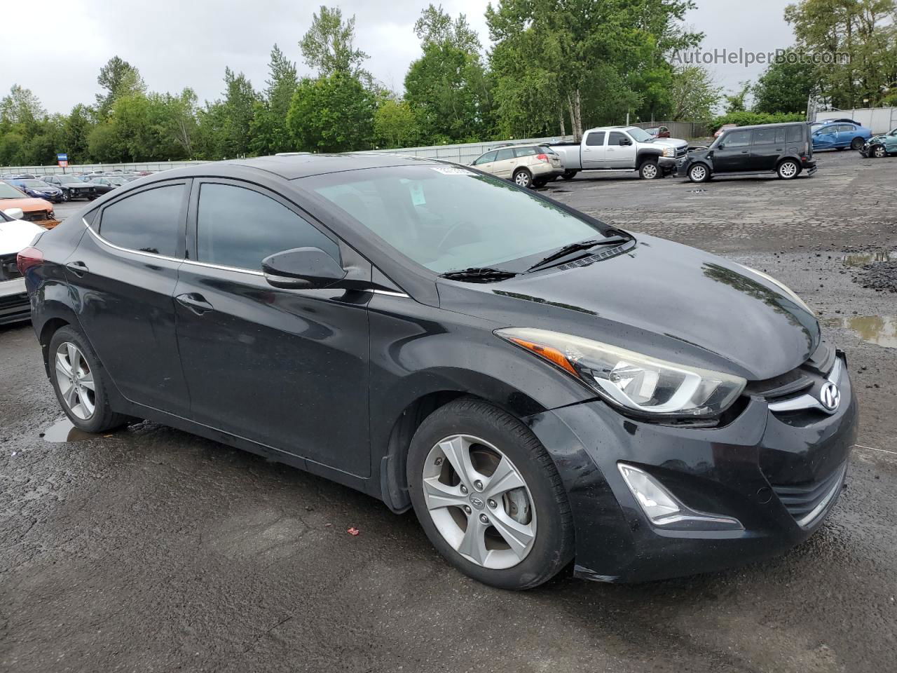 2016 Hyundai Elantra Se Black vin: KMHDH4AE2GU573928