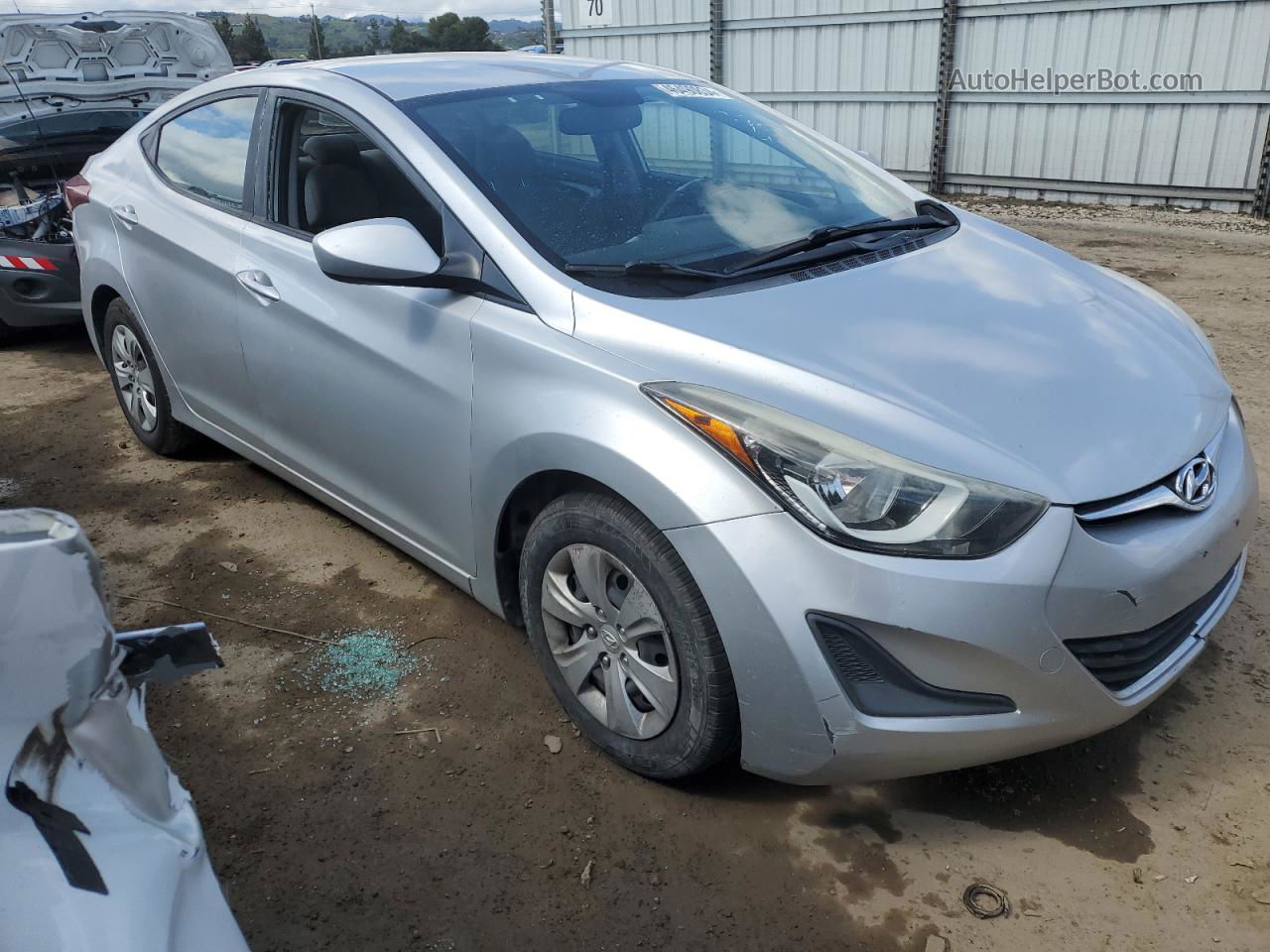 2016 Hyundai Elantra Se Silver vin: KMHDH4AE2GU583763