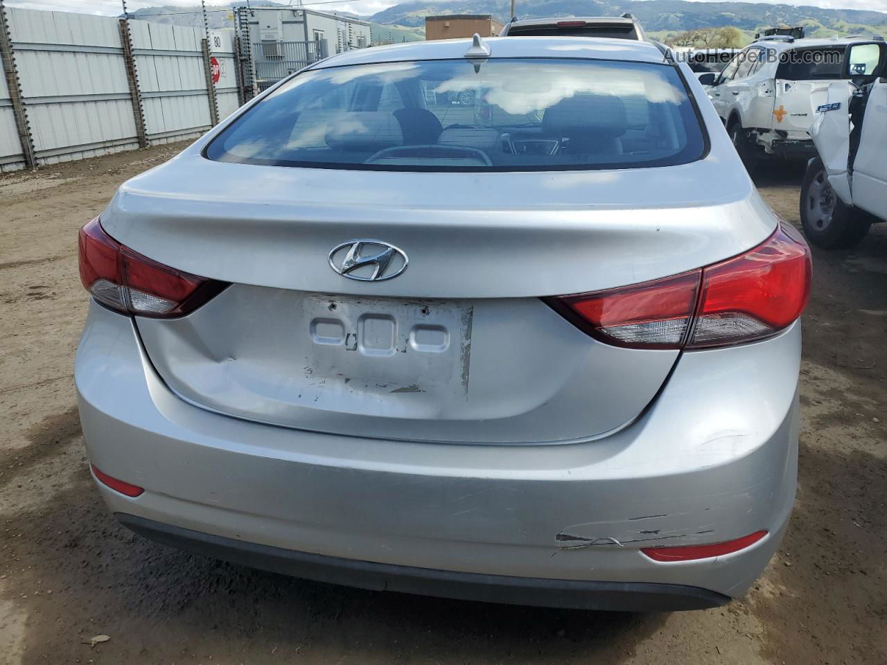 2016 Hyundai Elantra Se Silver vin: KMHDH4AE2GU583763