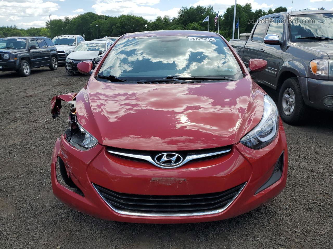 2016 Hyundai Elantra Se Red vin: KMHDH4AE2GU588901