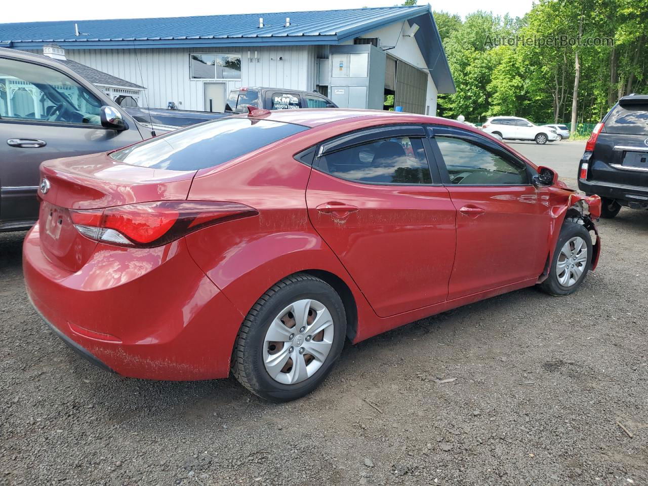 2016 Hyundai Elantra Se Red vin: KMHDH4AE2GU588901