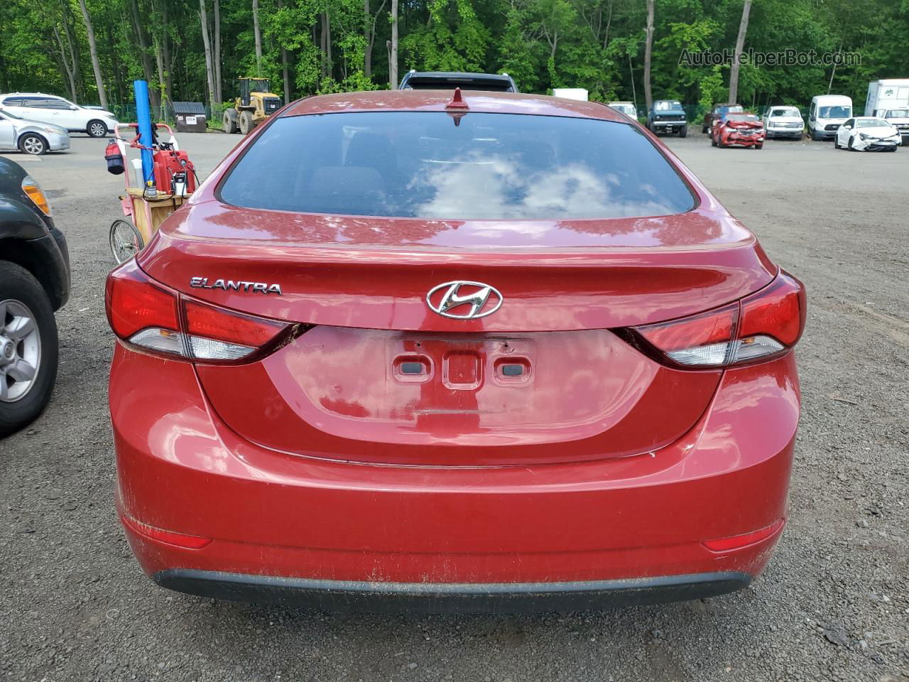 2016 Hyundai Elantra Se Red vin: KMHDH4AE2GU588901