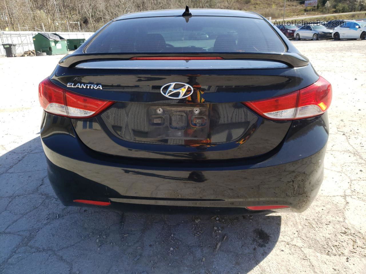 2011 Hyundai Elantra Gls Black vin: KMHDH4AE3BU109362