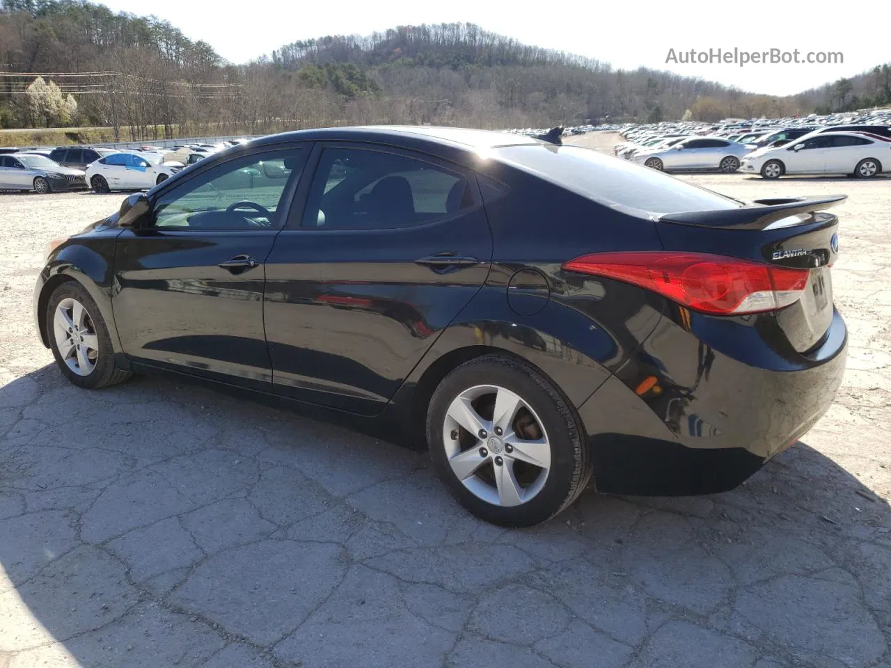 2011 Hyundai Elantra Gls Black vin: KMHDH4AE3BU109362