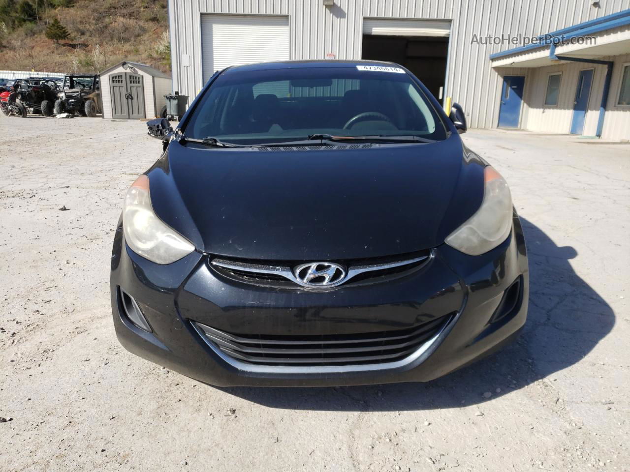 2011 Hyundai Elantra Gls Black vin: KMHDH4AE3BU109362