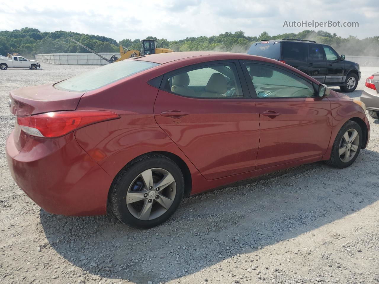 2011 Hyundai Elantra Gls Красный vin: KMHDH4AE3BU118286