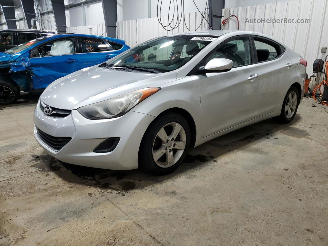 2011 Hyundai Elantra Gls Silver vin: KMHDH4AE3BU121575