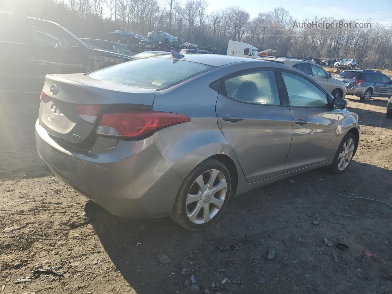 2011 Hyundai Elantra Gls Silver vin: KMHDH4AE3BU123584