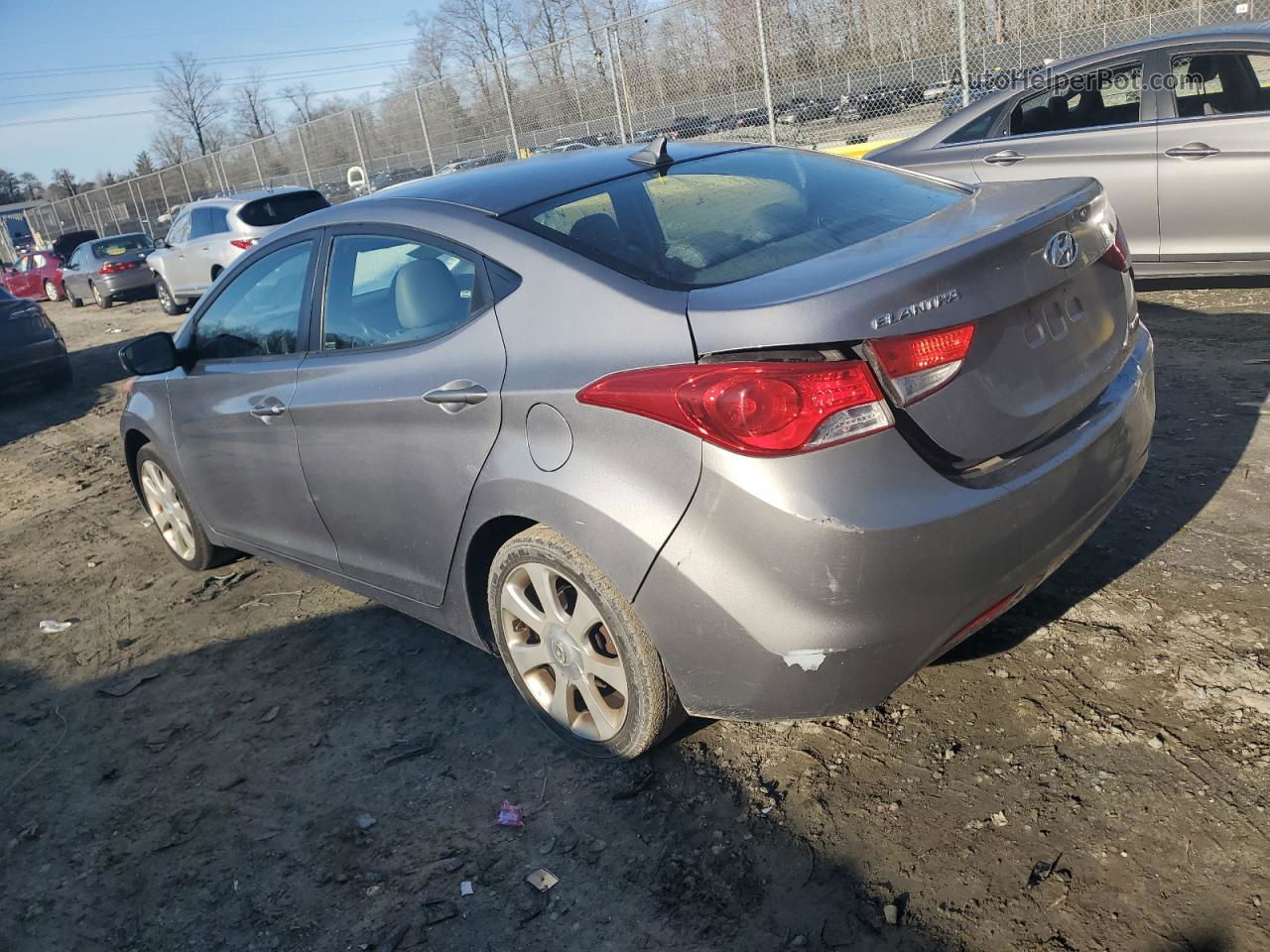 2011 Hyundai Elantra Gls Silver vin: KMHDH4AE3BU123584