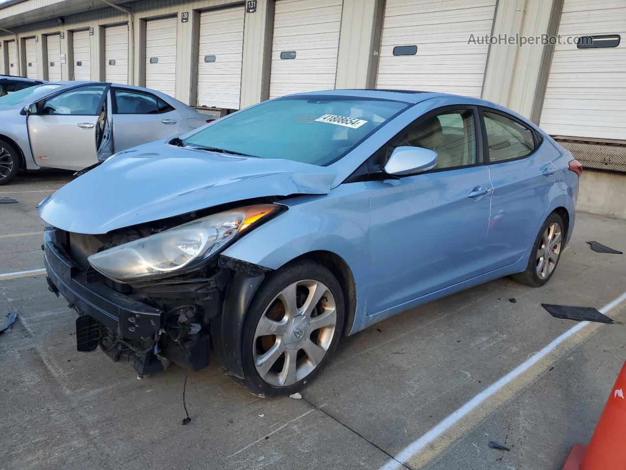 2011 Hyundai Elantra Gls Blue vin: KMHDH4AE3BU140627