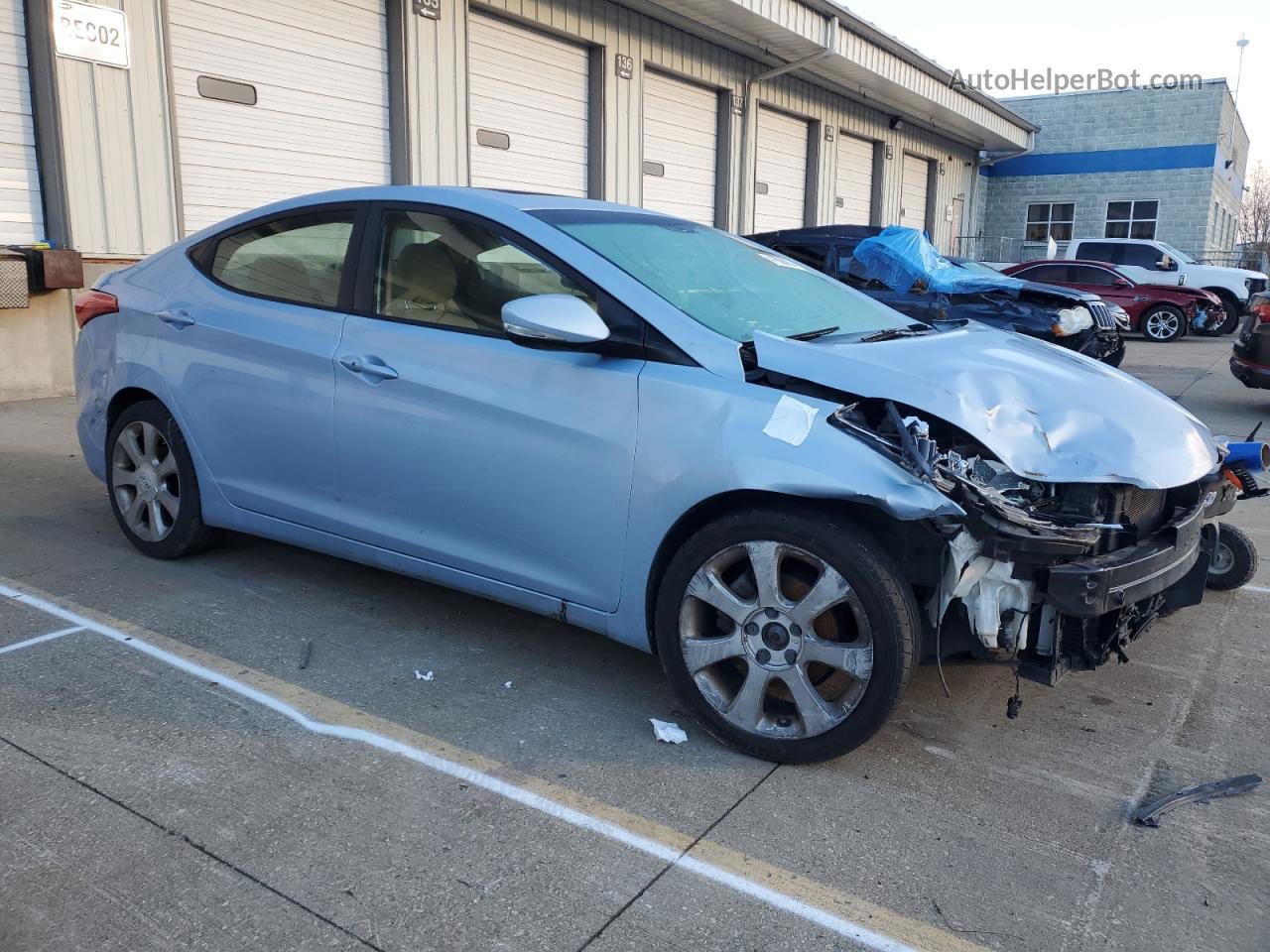 2011 Hyundai Elantra Gls Blue vin: KMHDH4AE3BU140627